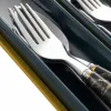 Multi-color portable tableware set, stainless steel lightweight travel lunch box six-piece set Application Scenario